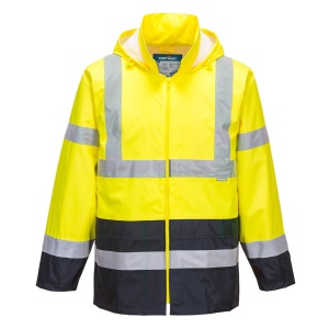 PW Hi-Vis Contrast Classic Rain Jacket - Img 1
