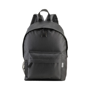 Recycled polyester R-PET backpack with exterior zippered pocket - Img 11