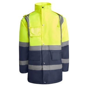 RO PARKA CU VIZIBILITATE RIDICATĂ MERAK - Material: 100% poliester 300d laminatcăptușeală: 100% poliesterumplutură: 100% poliester395g/m² - Img 4