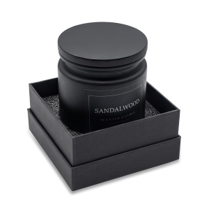 Royal SANDALWOOD scented candle in glass