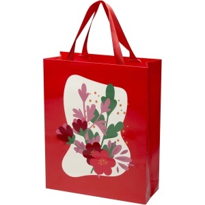 Smartfold 230 g/m2 paper bag with ribbon handles and matt lamination - 31 x 12 x 39 cm - Img 3