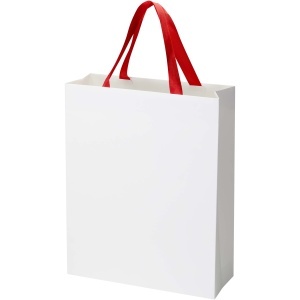 Smartfold 230 g/m2 paper bag with ribbon handles and matt lamination - 31 x 12 x 39 cm - Img 8