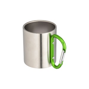 Steel mug with aluminum carabiner handle, 200 ml - Img 8