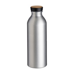 Sticlă de apă din aluminiu cu inserție din bambus, 500 ml - Img 5