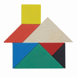 TOP™ Puzzle din lemn TANGRAM BASE
