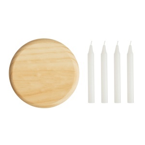 TOP 4-CHRISTMAS - Small wooden Advent wreath - Img 3