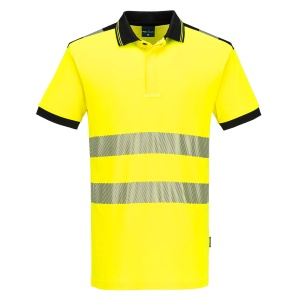 Tricou polo confortabil din bumbac 3 Hi-Vis, mărime M/M - Img 2