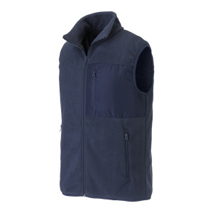 Unisex microfleece vest in regenerated polyester 240 g/m2 - Img 3