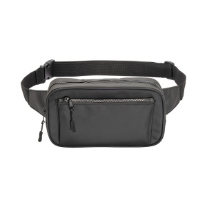 Water resistant polyester  waistbag. Front pocket with zipper and adjustable belt - Img 2