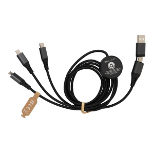 XD™ Terra RCS recycled aluminium 120cm 6in1 cable