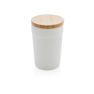 XD™ GRS certified recycled PP mug with bamboo lid