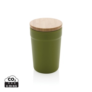 XD™ GRS certified recycled PP mug with bamboo lid