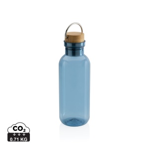 XD™ RCS RPET bottle with bamboo lid and handle
