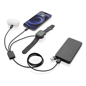 XD™ Terra RCS rPET 6in1 charging cable with watch charger - Img 5