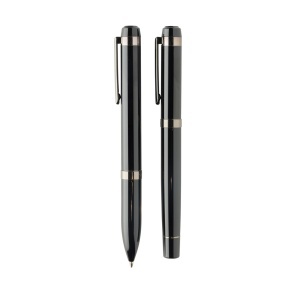 XD Swiss peak OSLO recycled stainless steel deluxe pen set - Img 4