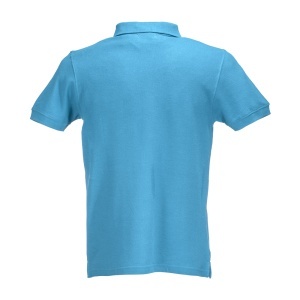 100% piqué cotton (180 g/m2) short-sleeved polo shirt with two-button collar - Img 3