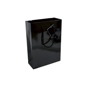157 g/m2 laminated paper shopping bag with gusset and bottom reinforcement, string handles - Img 6
