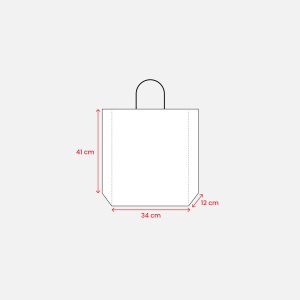 157 g/m2 matte laminated paper shopping bag with gusset and bottom reinforcement - Img 6