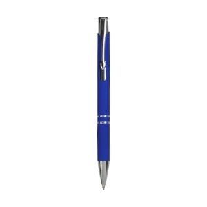 Aluminium snap pen with rubberised grip with 2 chrome trim rings - Img 4