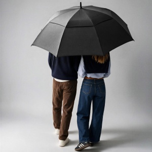 AO Jagger Umbrelă de golf din rPET. Rezistent la furtuni, cu deschidere automată, 76 cm. - Img 3