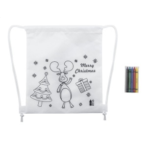 AP Julfar Bag A - colouring Christmas drawstring bag