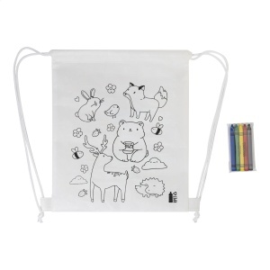 AP Zocolo - RPET colouring drawstring bag, animals - Img 2