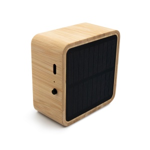 AX™ Bamboo wireless speaker 3W B'RIGHT, solar panel | Androwe - Img 6