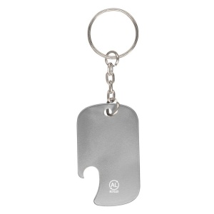 AX™ Breloc din aluminiu reciclat, deschizător de sticle