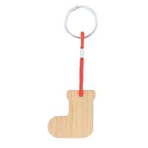 AX™ Breloc din bambus, model de Crăciun