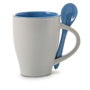 AX™ cană ceramică 300 ml cu linguriță - Img 18