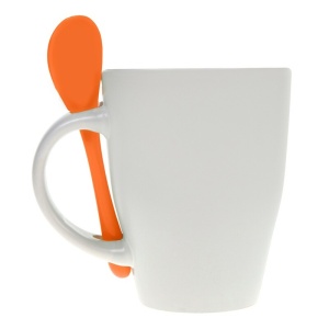 AX™ cană ceramică 300 ml cu linguriță - Img 25