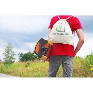 AX™ Geantă cu șnur din bumbac organic B'RIGHT | Meredith - Img 3