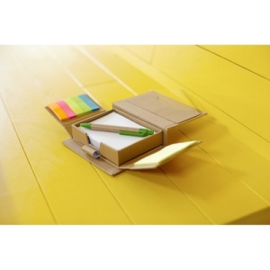 AX™ Memo holder, notebook, sticky notes, ball pen, ruler - Img 3