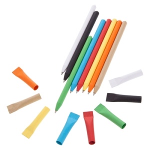 AX™ Rolled paper ball pen with cap | Debra - Img 4
