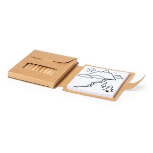 AX™ Set de colorat din carton reciclat, creioane colorate - Img 2