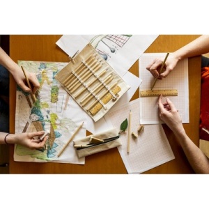 AX™ Set școlar, penar, creion, pix, riglă, gumă de șters și ascuțitor | Landon - Img 1