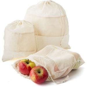 AX Organic cotton bag set for fruits and vegetables, 3 pcs