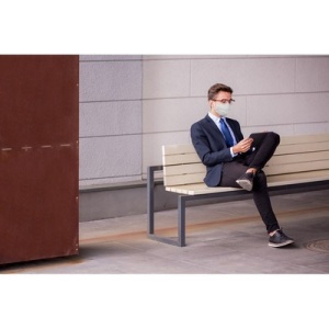 AX Set în cutie, sticlă cu pulverizator pentru dezinfectant și mască facială reutilizabilă cu spațiu pentru filtru și ioni de argint