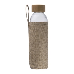 CM™ Sticlă de băut cu husă din iută, 500ml