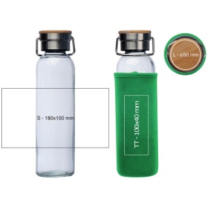 CM™ Sticlă de băut cu husă neopren, 600ml