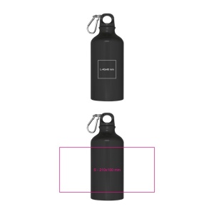 CM™ Sticlă din aluminiu cu carabină, 500ml