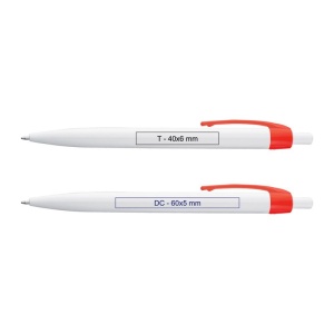 CM™ Pix alb cu clip colorat