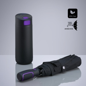 CO Dynamic Set: cană de cafea 450 ml și umbrelă automată