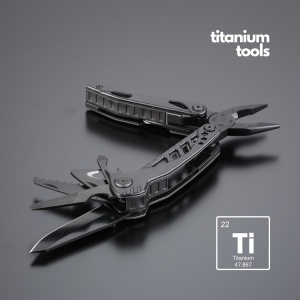 CO Optima multitool din oțel cu acoperire de titan