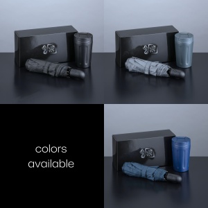 CO Traveller Set: cană termică Nordic 350 ml și umbrelă complet automată
