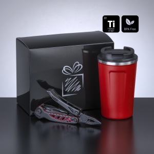CO Travel Set II: cană termică nordic 350 ml și multitool optima