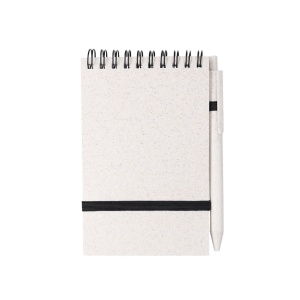 Cosmor - Set Cup PP, 370 ml. Notepad Wheat Straw/ PP, Flexible Cover. 70 Sheets. Pen Wheat Straw/ PP