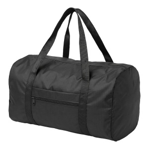Duffle bag in 210D ripstop polyester, foldable into pocket - Img 1