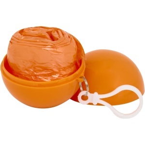 Fog poncho in round plastic container with carabiner - Img 1
