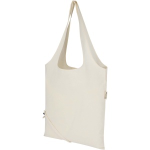 Geantă pliabilă din bumbac reciclat Madras Blend 140 g/m², 7 l - Img 11